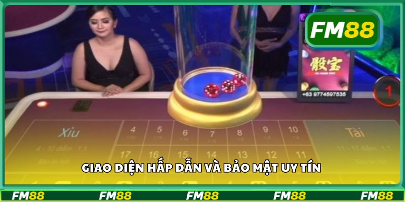 Giao diện hấp dẫn và bảo mật uy tín