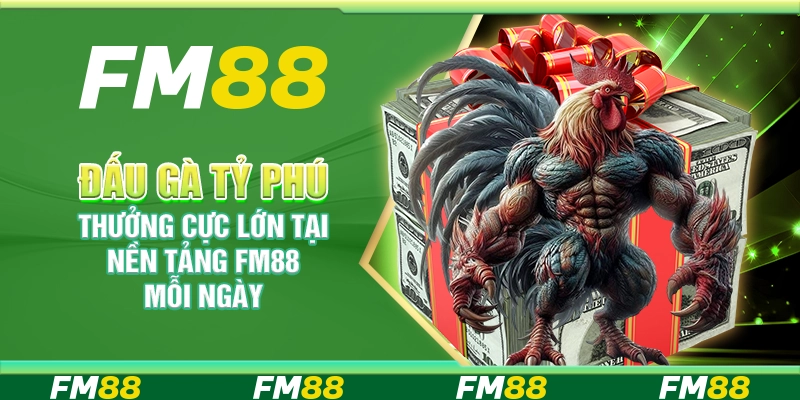 Đấu Gà Tỷ Phú, Thưởng Cực Lớn Tại Nền Tảng Fm88 Mỗi Ngày