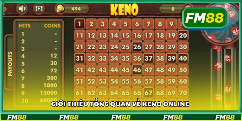 Giới thiệu tổng quan về Keno online