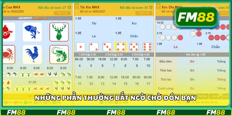 Những phần thưởng bất ngờ chờ đón bạn