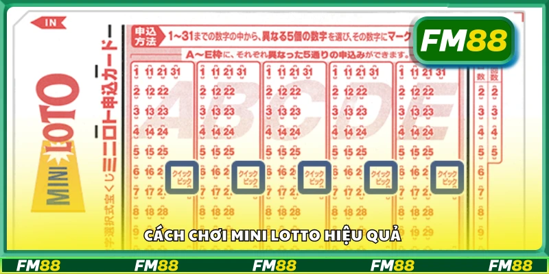 Hướng dẫn cách chơi Mini Lotto hiệu quả